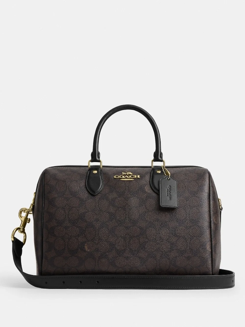 Coach Outlet Rowan Large Satchel Bag In Signature Canvas